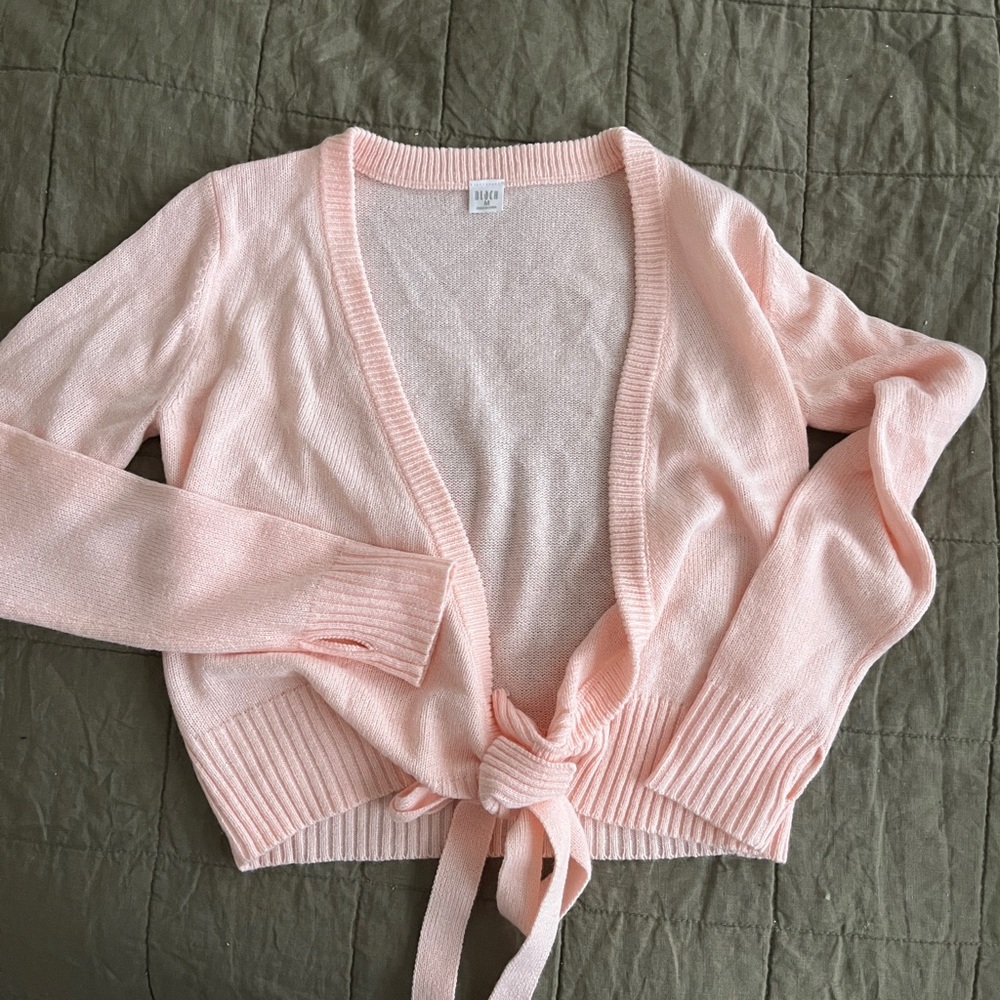 Balletcore Bloch Soft Ballet Pink Wrap Sweater, Authentic Dancewear, Size Medium